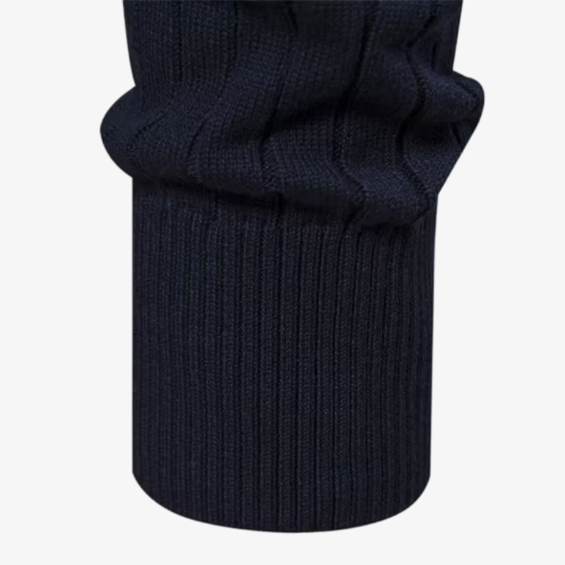 Der gerippte Cavendish Quarter-Zip-Pullover