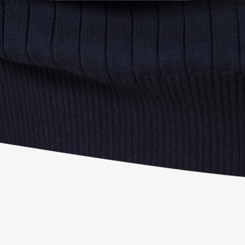 Der gerippte Cavendish Quarter-Zip-Pullover