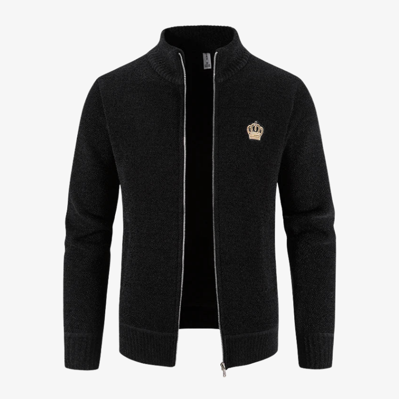 Die Highgrove Emblem Strickjacke mit Reißverschluss