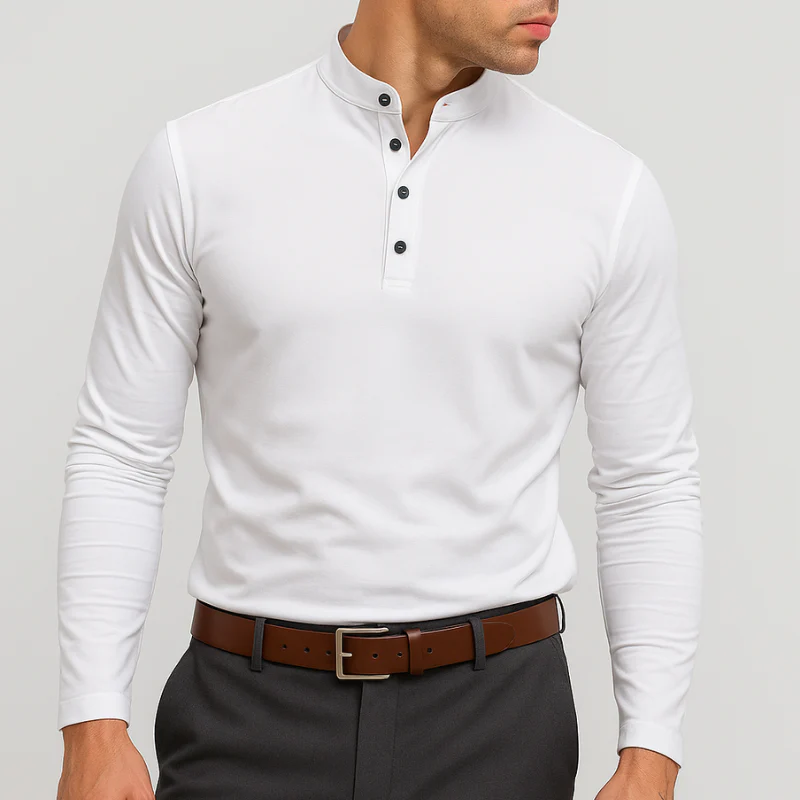 La camiseta Henley entallada Highgate
