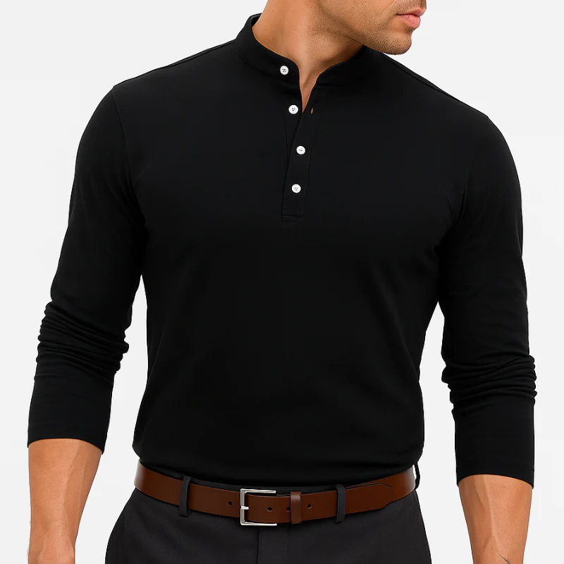 La camiseta Henley entallada Highgate