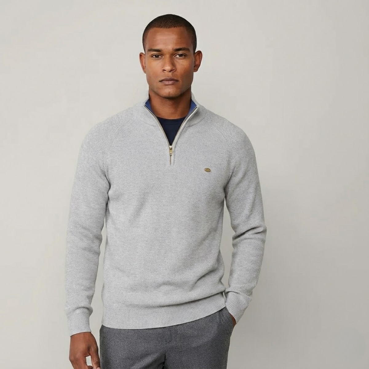 Wool Quarter-Zip Jumper | Clearance Sale