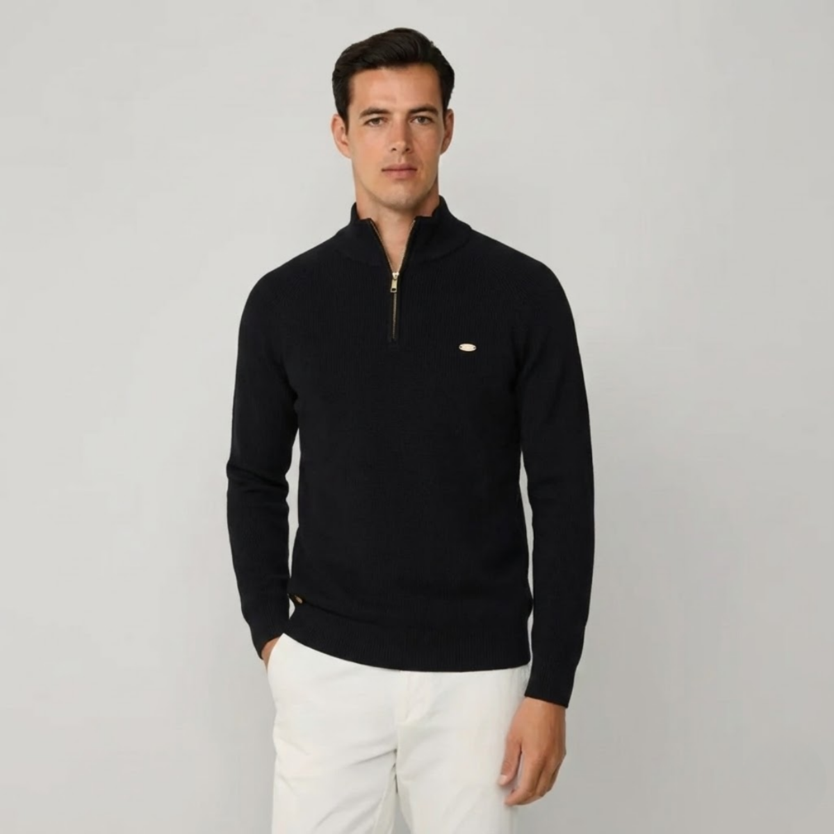 Wool Quarter-Zip Jumper | Clearance Sale