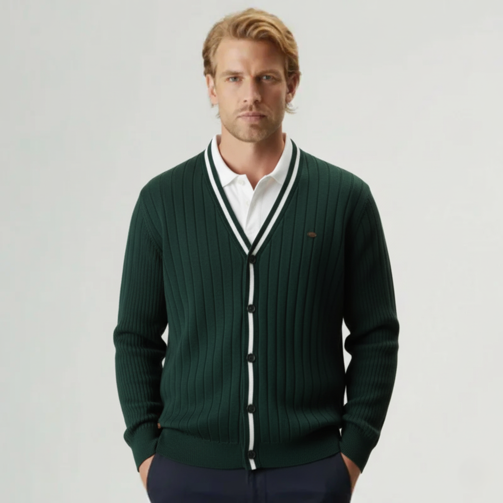 Der gerippte Pembroke-Cardigan
