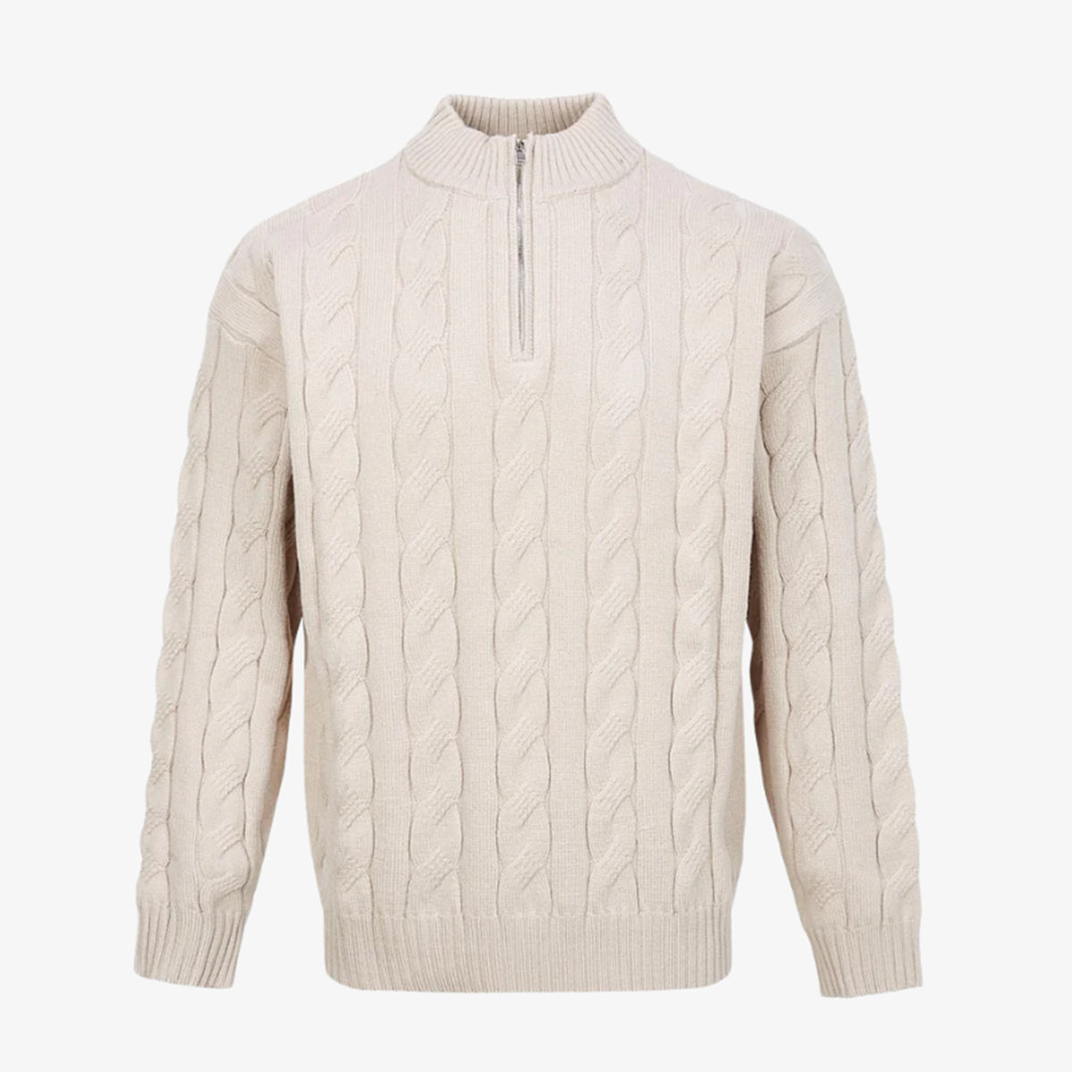 The Cotswold Quarter-Zip Cable Knit