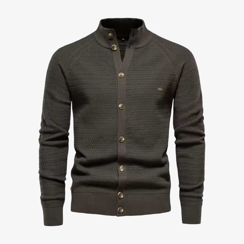 Die Winchester Stehkragen-Strickjacke