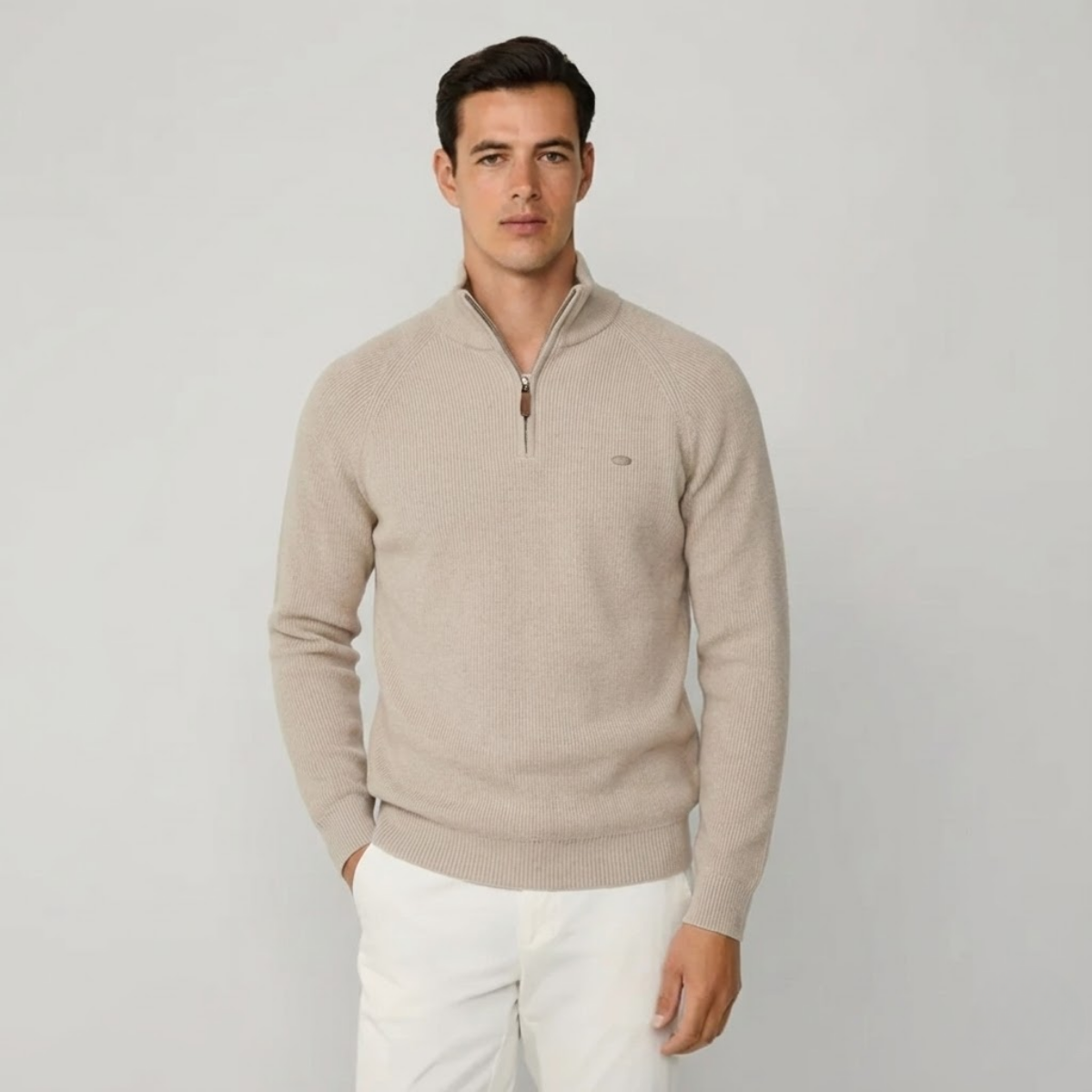 Wool Quarter-Zip Jumper | Clearance Sale