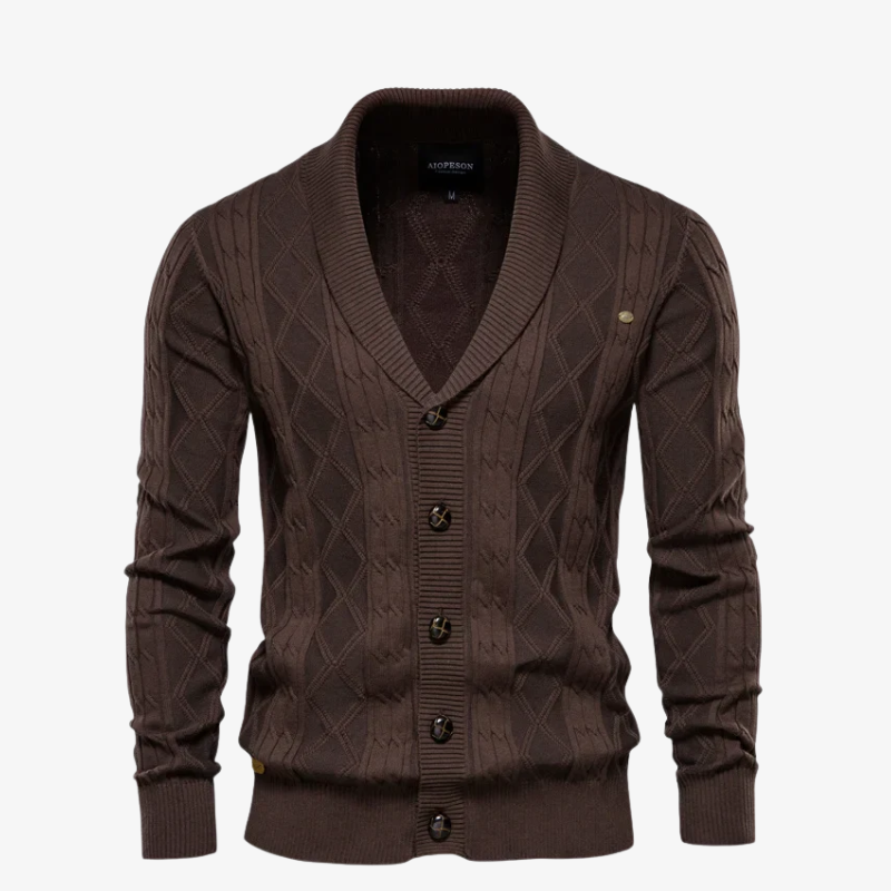 The Balmoral Shawl Collar Cardigan