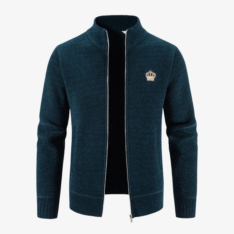 Die Highgrove Emblem Strickjacke mit Reißverschluss