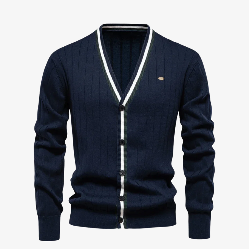 Der gerippte Pembroke-Cardigan