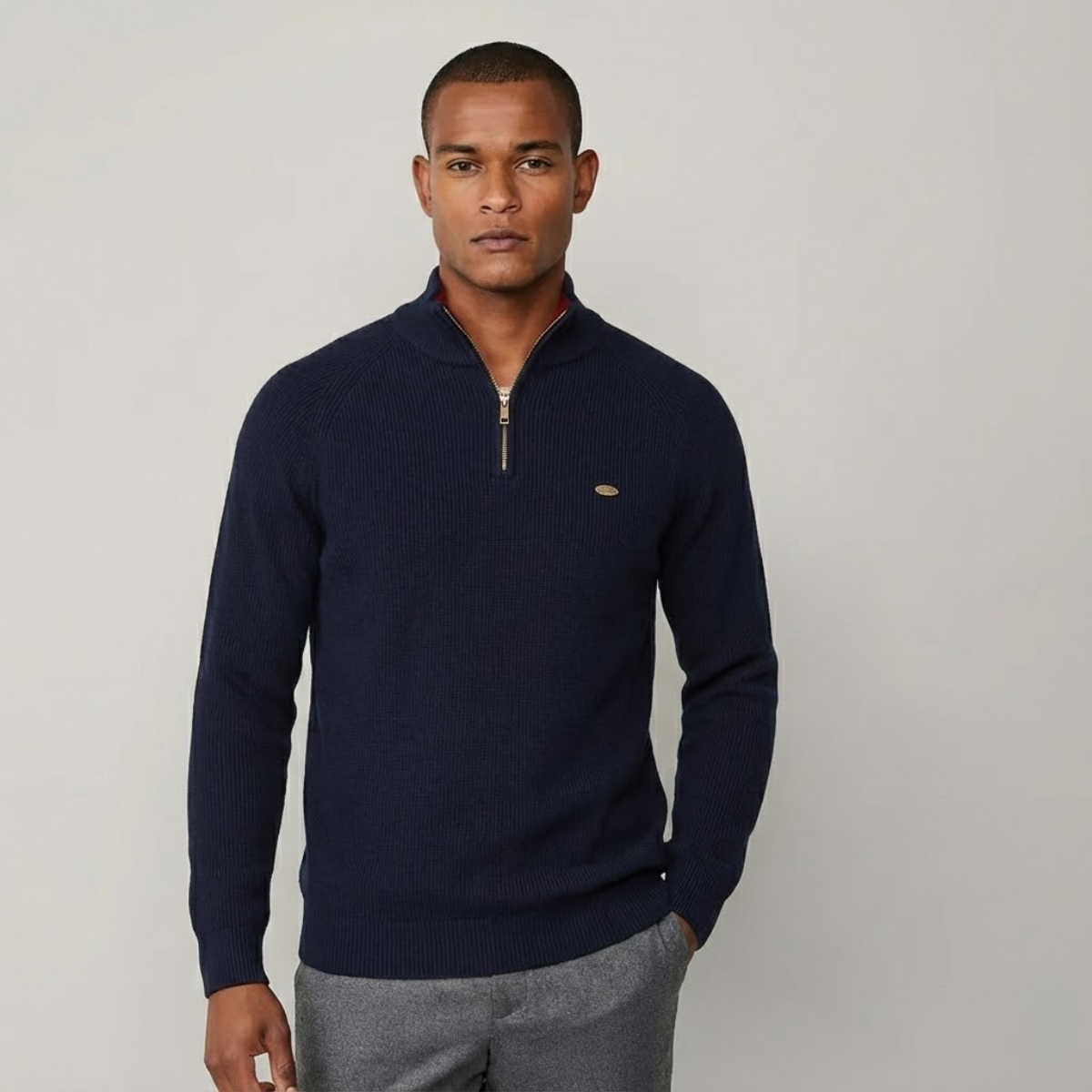 Wool Quarter-Zip Jumper | Clearance Sale