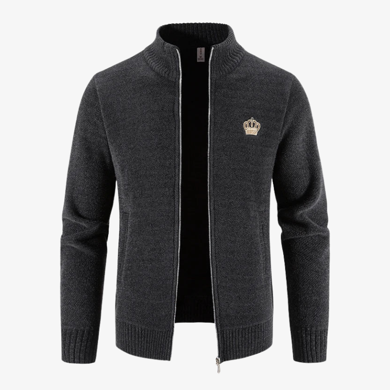 Die Highgrove Emblem Strickjacke mit Reißverschluss