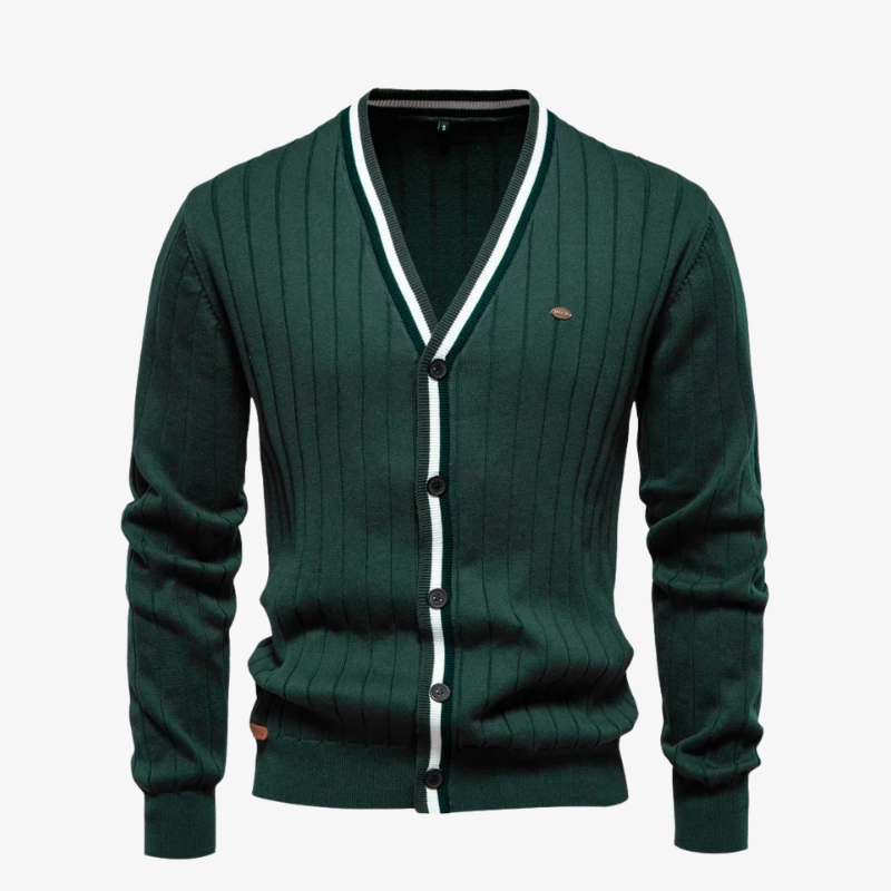 Der gerippte Pembroke-Cardigan