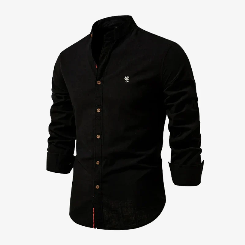 The Greenwich Band Collar Shirt