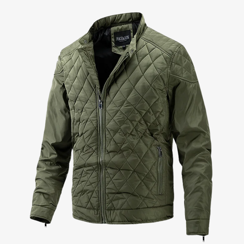Die Stirling Steppjacke im Racer-Stil