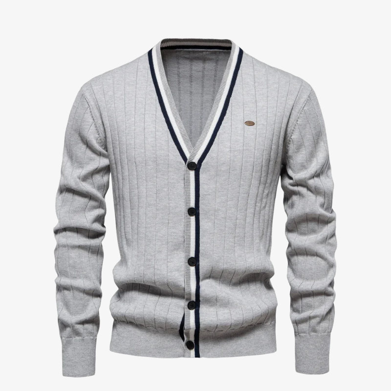 Der gerippte Pembroke-Cardigan