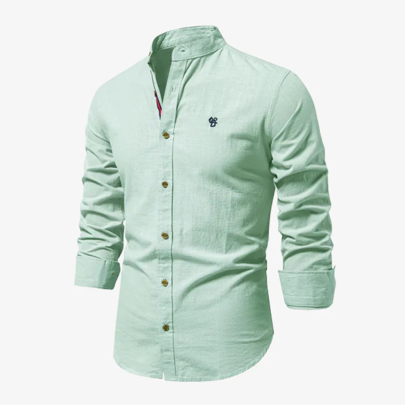 The Greenwich Band Collar Shirt