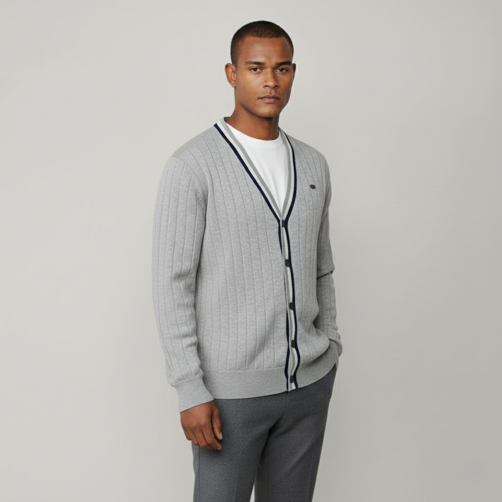 Der gerippte Pembroke-Cardigan