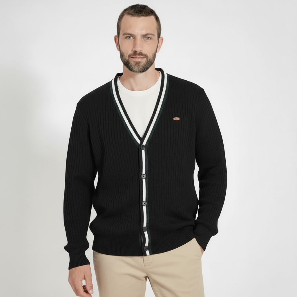 Der gerippte Pembroke-Cardigan