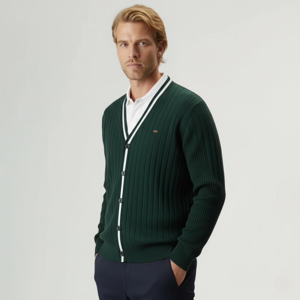 Der gerippte Pembroke-Cardigan