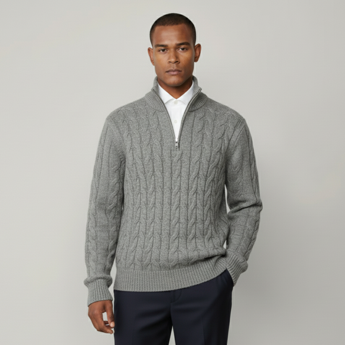 El jersey de punto con cremallera Cotswold