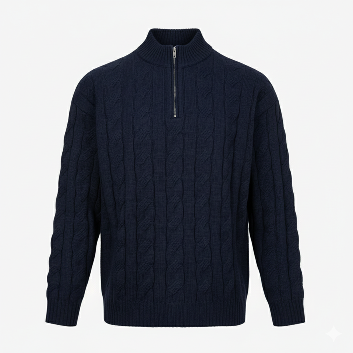 Der Cotswold Quarter-Zip Zopfstrickpullover
