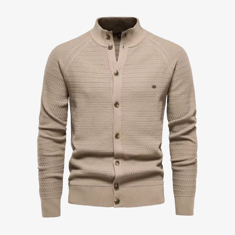 Die Winchester Stehkragen-Strickjacke