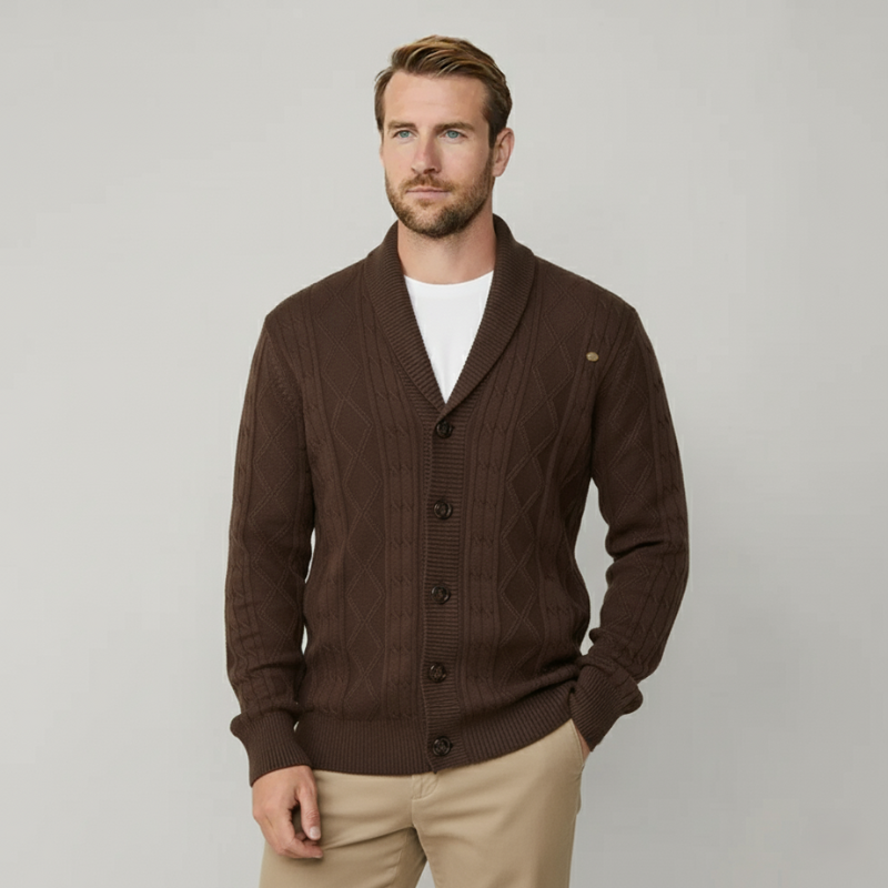 The Balmoral Shawl Collar Cardigan